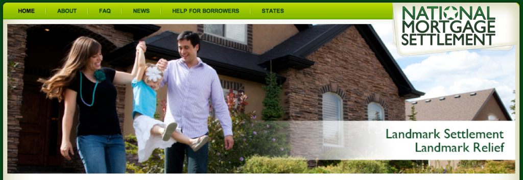 National Mortgage Settlement Website