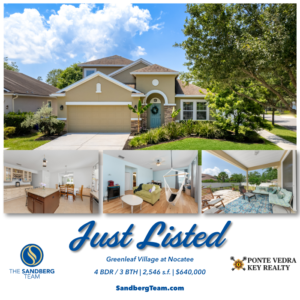 Just Listed in Greenleaf Village at Nocatee