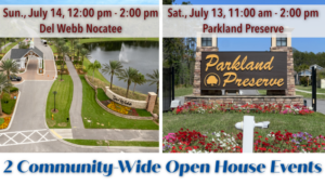 2 Community-Wide Open Houses this weekend!