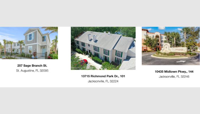 Jacksonville area homes for sale for approximately $275,000.