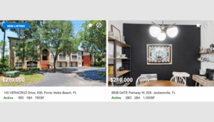 Two condos listed for sale with the Sandberg Team at Ponte Vedra Key Realty